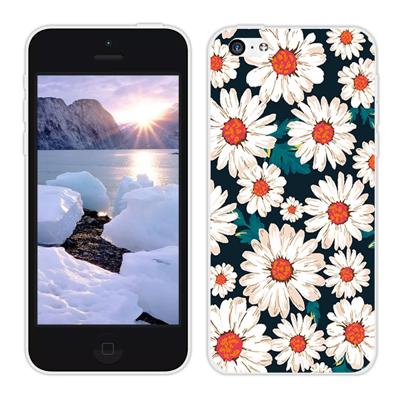 Чехлы для телефонов iPhone 5 5C 4 0-5 8 дюймов прозрачный матовый Силиконовый чехол 7 plus X