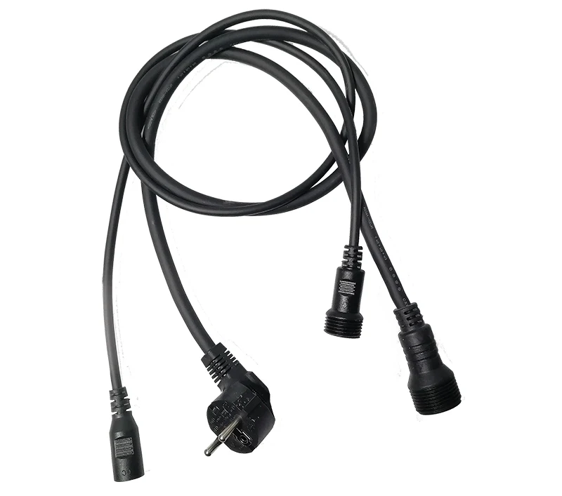 With adapter plug 2 шт./лот 24x3 w led rgb 3in1 Водонепроницаемый Цвет-изменение стены шайбы IP65 алюминиевый сплав DMX512 светодиодные фонари - Цвет: With adapter plug