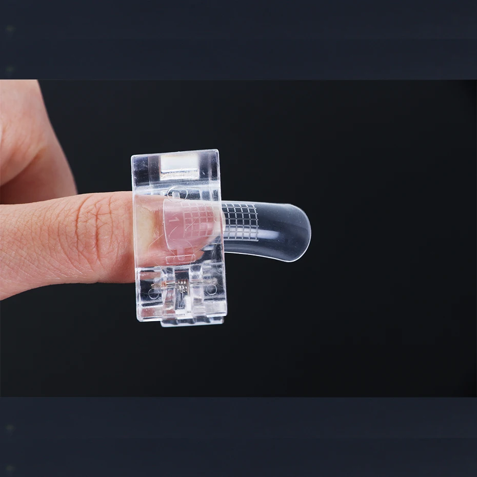 1 шт. пластиковый зажим для наращивания ногтей быстрого УФ-гель полного покрытия