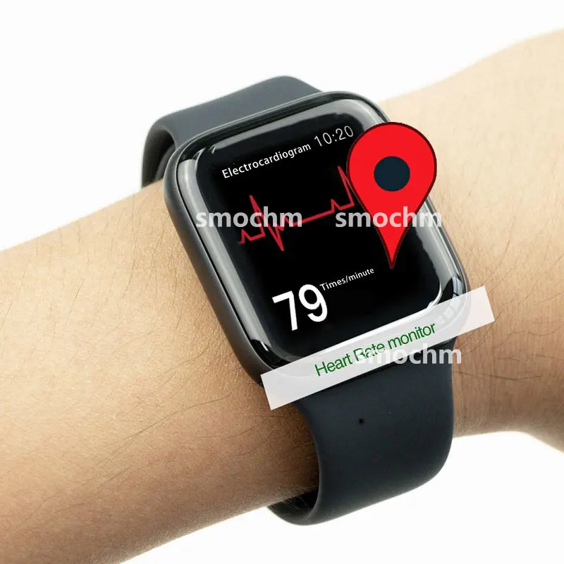 Умные часы SM IWO 10 Bluetooth Беспроводная зарядка GPS для Apple Watch iPhone Android IWO9 IWO8 plus