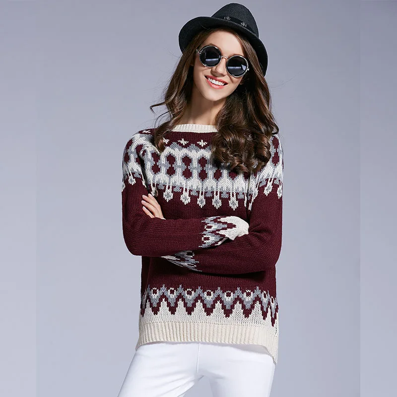 Хит 2018 новые модные женские пуловеры с круглым вырезом длинным рукавом