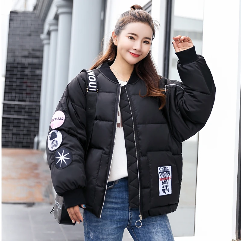 Новое поступление 2019 года зимняя куртка для женщин Oversize Модные женские s пальто