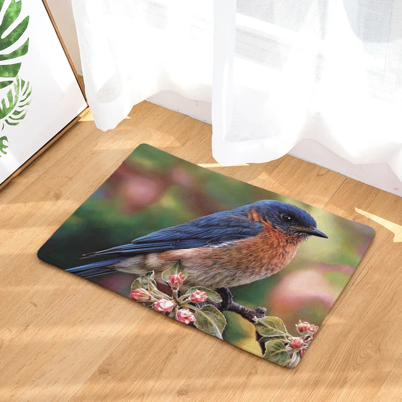 2017 мягкие тонкие легкие Коврики С Рисунком Птиц Нескользящие водопоглощающие