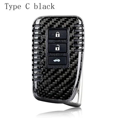 LZC Black Carbon Черно-красное углеродное волокно дистанционного Брелок чехол подходит для Lexus GX460 GX470 LX470 LX570 RX300 RX350 RX400H RX200t NX200 NX300H - Название цвета: LZC Black Carbon