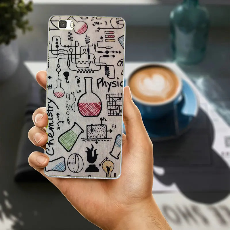 Модные химии Стиль Art Мягкие TPU чехол для телефона huawei P8 P9 P10 P20 Lite Коврики 10 Pro Y5 Y6 Y3