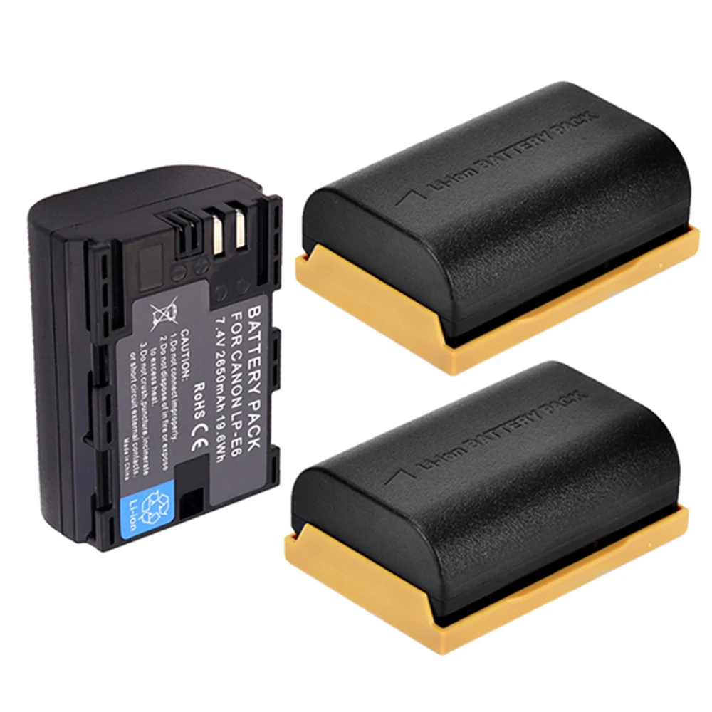2650 мАч LP-E6 муляж батареи LP-E6N LPE6 батарея Япония ячейки для Canon аккумулятор lp e6 EOS 5DS 5D Mark II Mark III 6D 7D 60D 6