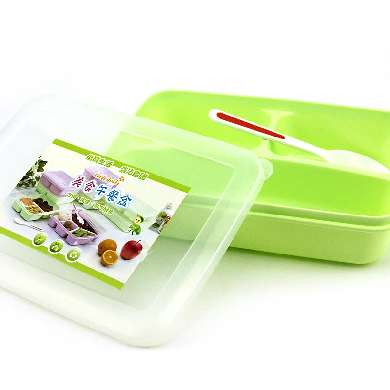 5 решетчатая микроволновая печь Bento Ланч-бокс для пикника, контейнер для хранения фруктов для детей и взрослых, кухонная посуда, Прямая поставка