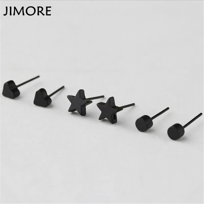 [JIMORE] Краткое Геометрические Серьги Круглый Сердце В Форме Звезды Oorbellen Этнос Femme