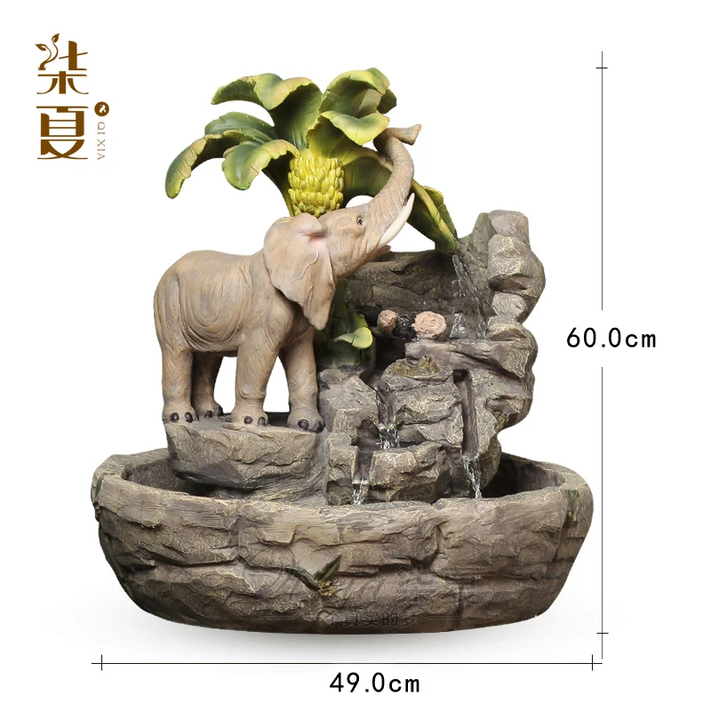 Семь летних счастливых слонов водяной фонтан украшение животных фэн шуй