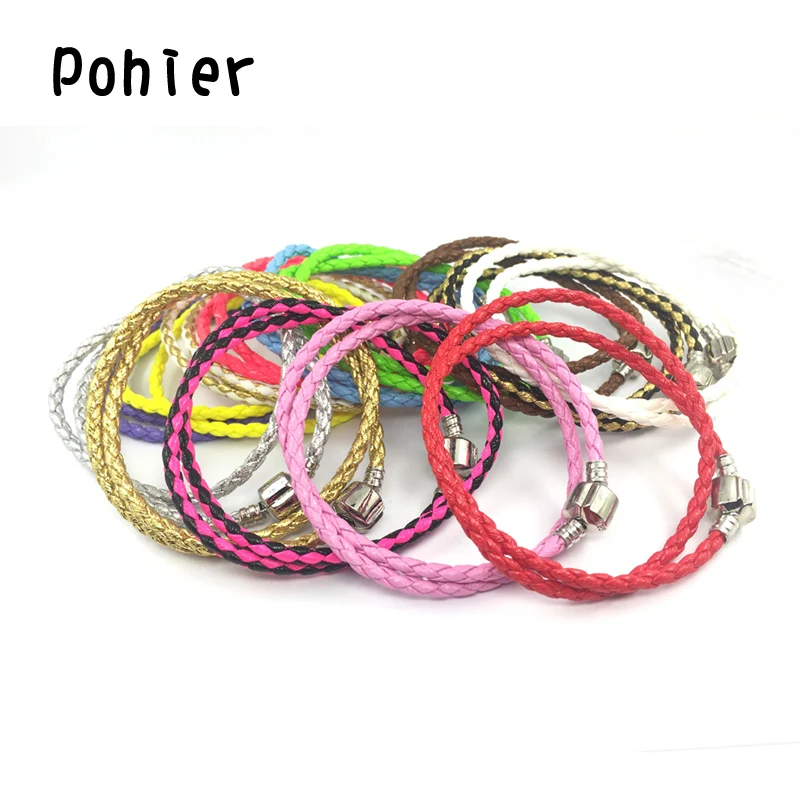 Модный базовый браслет из искусственной кожи PU с застежкой подходит для