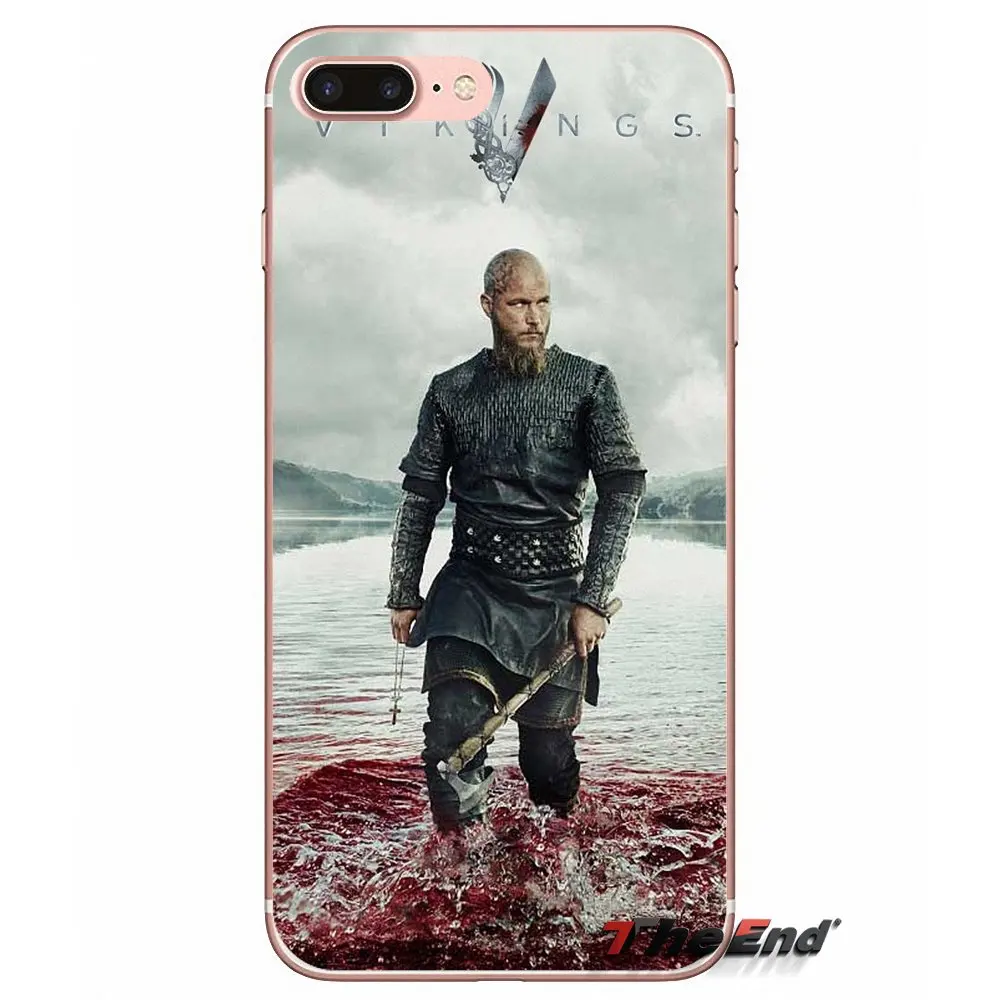 Аксессуары Чехлы Ragnar Lothbrok Vikings для iPhone X 4 4S 5 5S 5C SE 6 6S 7 8 Plus Samsung Galaxy J1 J3 J5 J7 A3 A5 2016