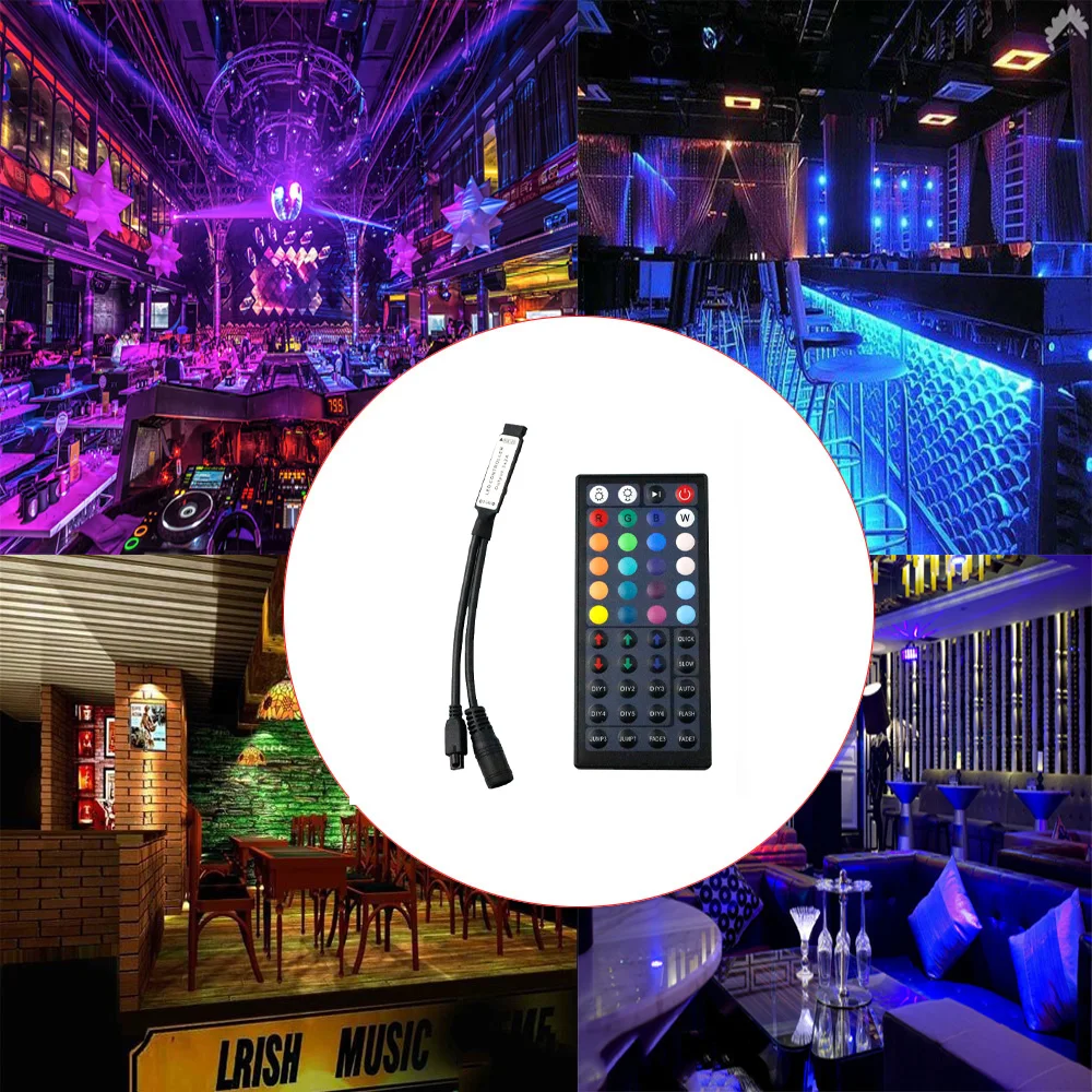 Инфракрасный RGB контроллер для светодиодных лент SMD 3528 5050 с 44