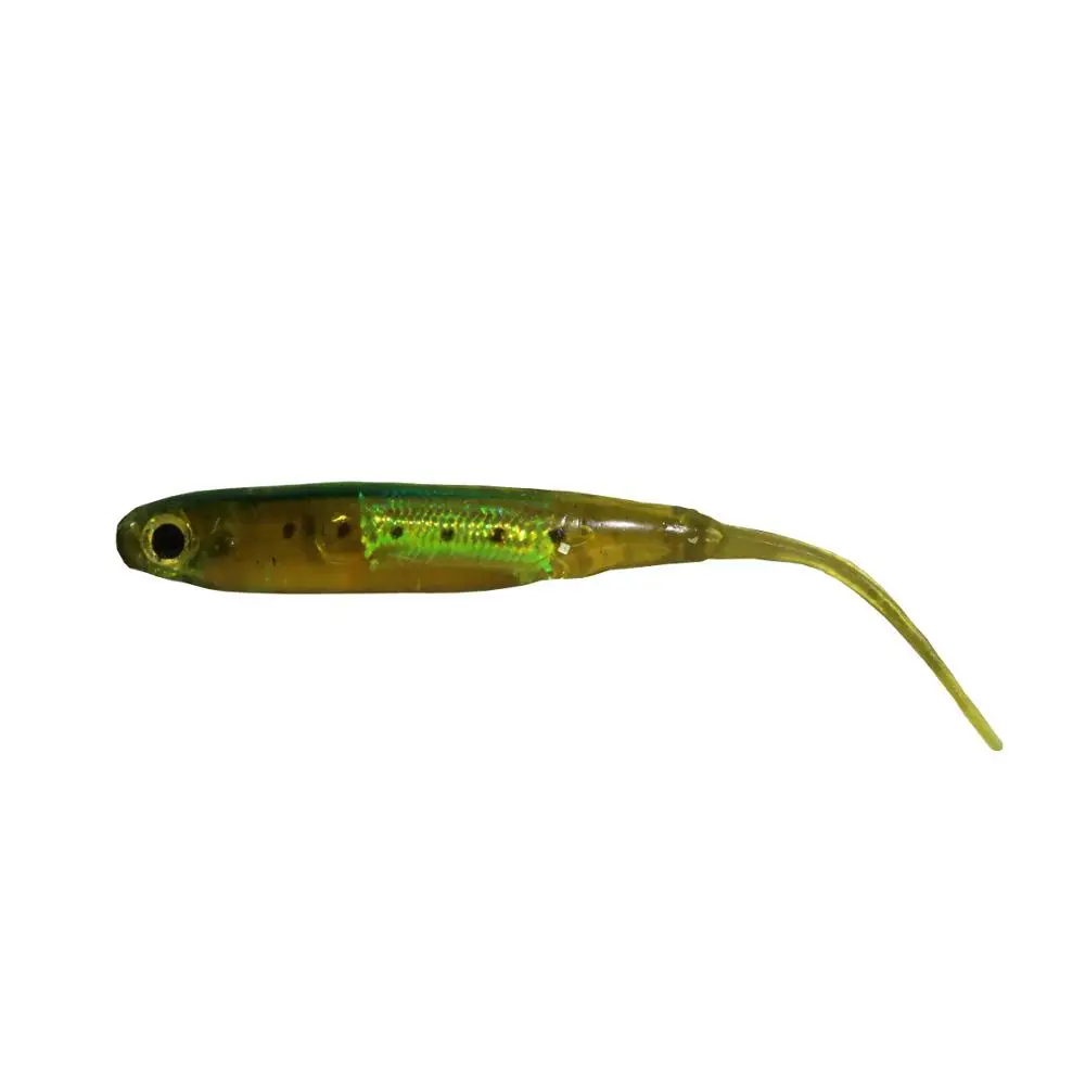 BassLegend мягкие Пластик Flash Minnow приманки для шеда бас Щука приманка 75 мм/1 9 г 10