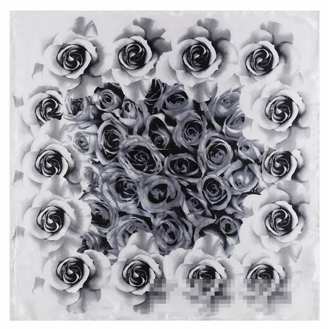 Новое поступление! 60*60 см европейский бренд стиль женский Шелковый квадратный