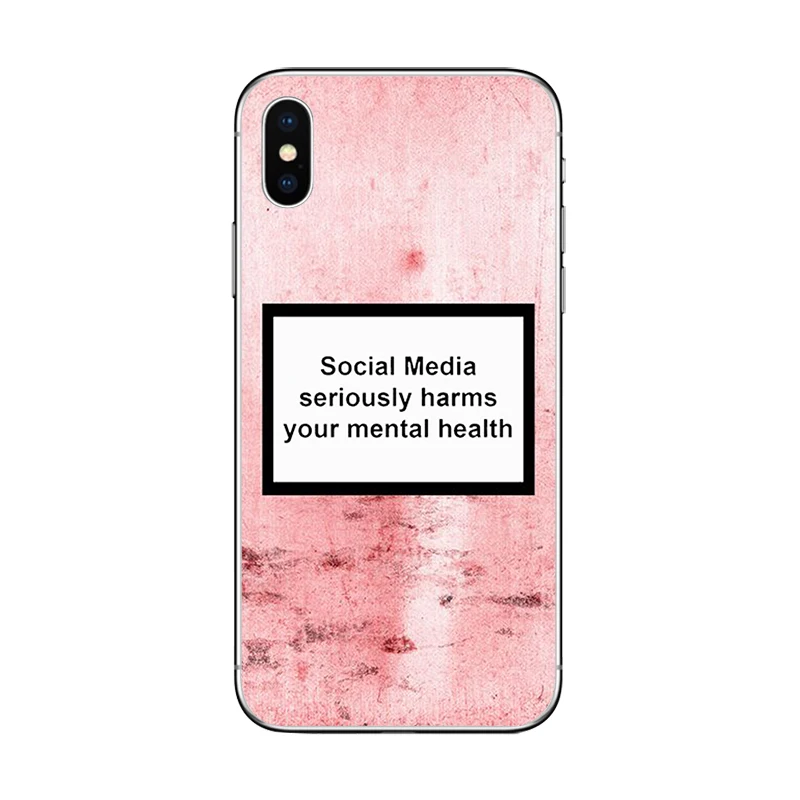 Ciciber для iPhone 11 Pro Max 7 8 6 6S Plus 5S SE чехол телефона iphone X XR XS социальные сети вредит