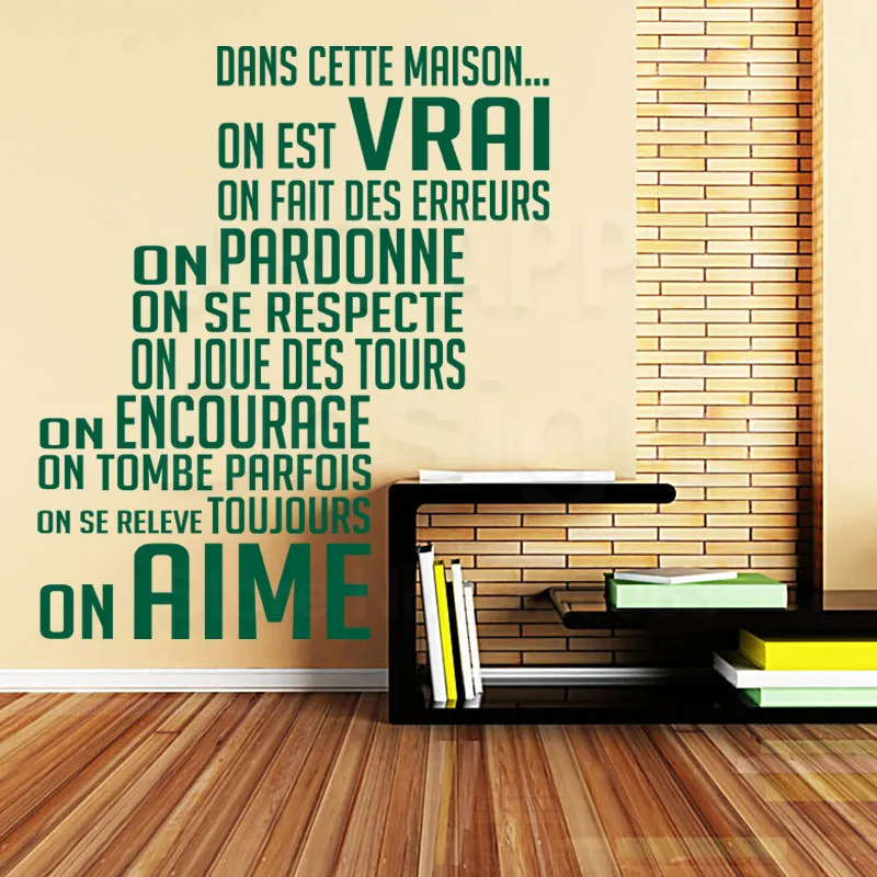 Искусство французский дизайн домашний Декор виниловые домашние правила