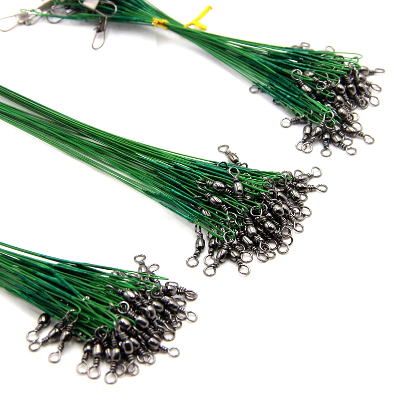 6 шт Анти укус Fly рыболовное грузило леска скрученный линия Вертлюжок из