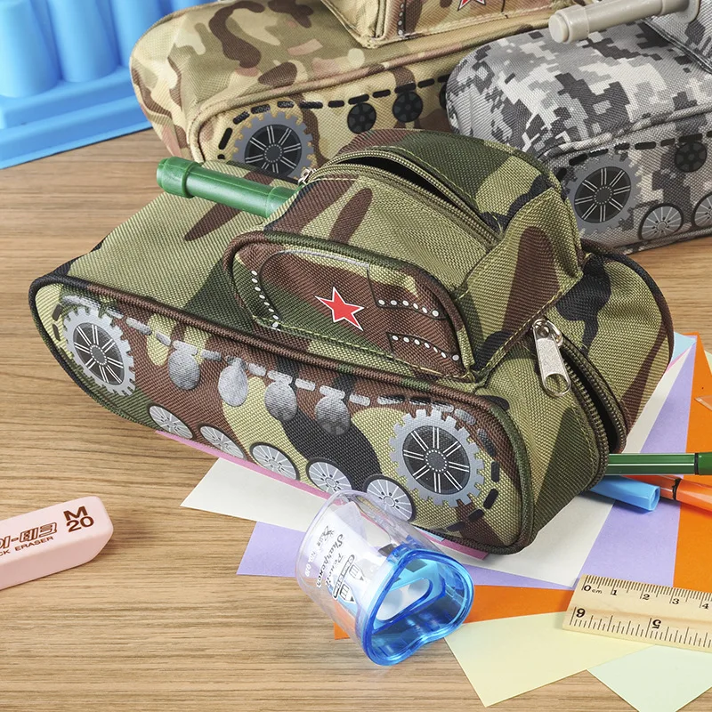 2018 Новый горячий cool Tank форму пароль Канцтовары коробка карандаш молнию сумки