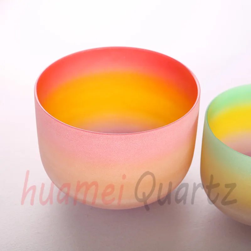 10 дюймовая Радужная чаша матовая кварцевая Хрустальная Поющая | Спорт и