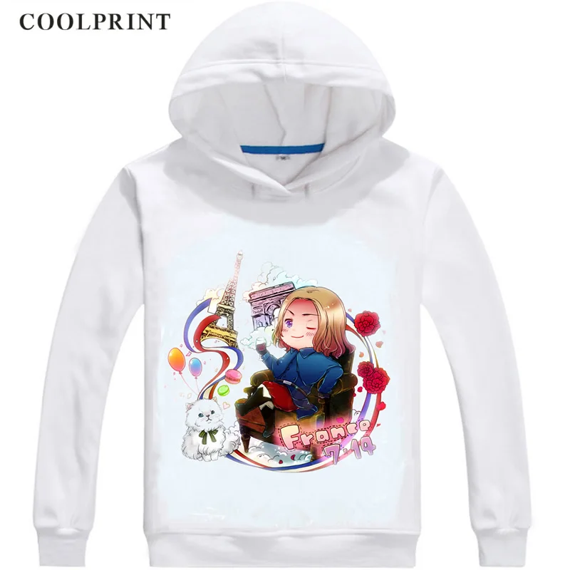 Coolprint Франция G8 Francis Bonnefoy Для мужчин s толстовки хеталия и страны оси Для мужчин Толстовка уличная аниме-толстовка с принтом длинная куртка с капюшоном