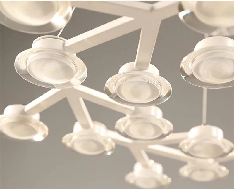 Modern LED Plum Blossom Pendant Light Round Suspension Handing Light Fixture Home Decor For Living Room Bar Pendant Lamps B029
