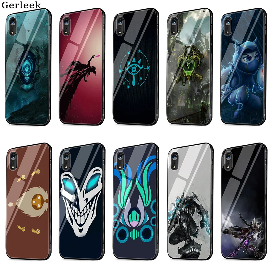 Чехол из закаленного стекла League Of Legends Game цветной чехол для iPhone 6 6s 7 8 X XS XR Max 5 5S SE