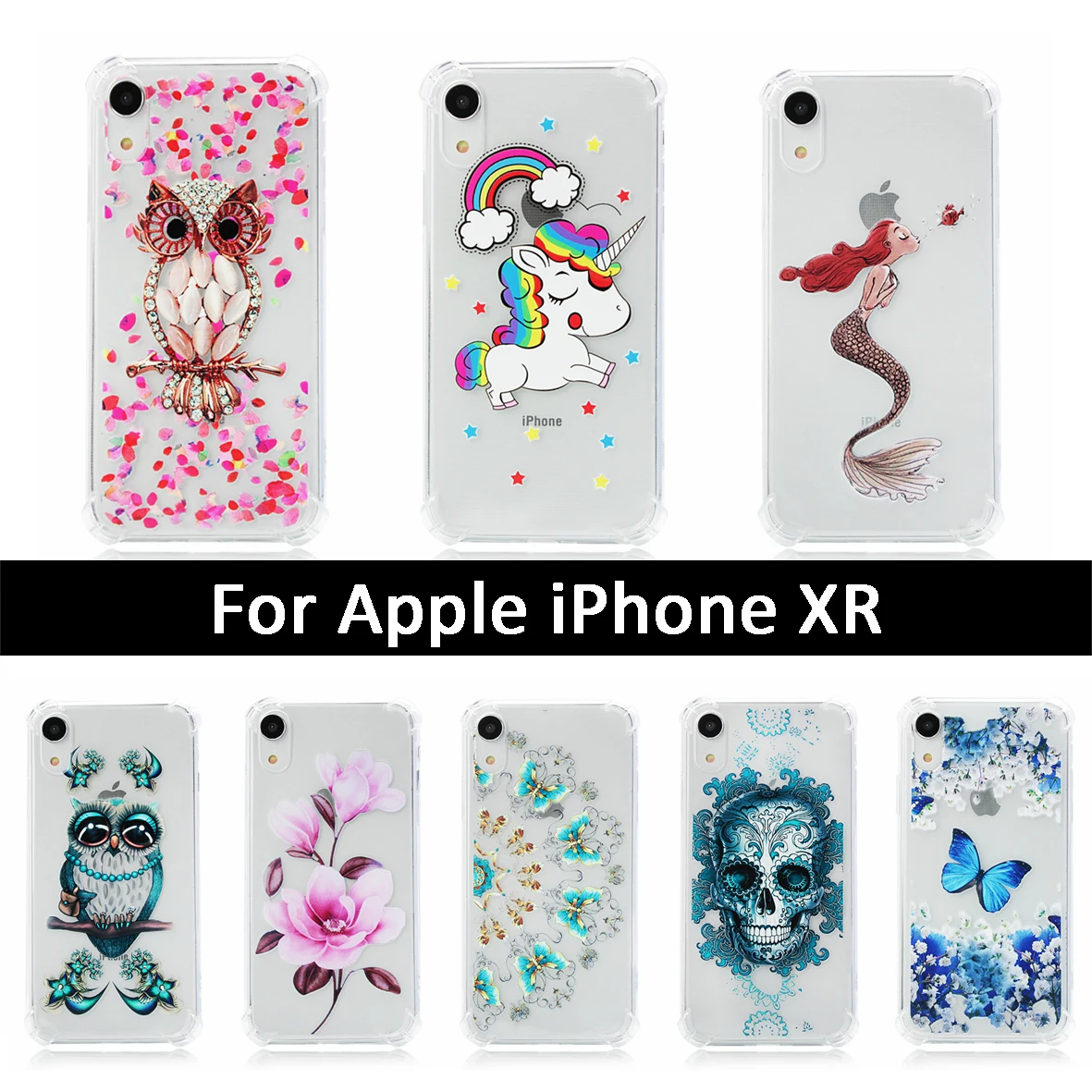 Fashion TPU Silicone Cover For Apple iPhone XR X R Anti-knock Protective Case Coque iPhoneXR Mobile Phone Bags Shells Cases |
