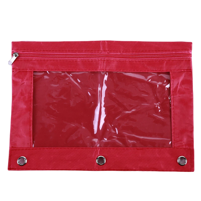 1 шт. сумка для ручки с 3 кольцами и заклепками школьная коробка ручек настольная