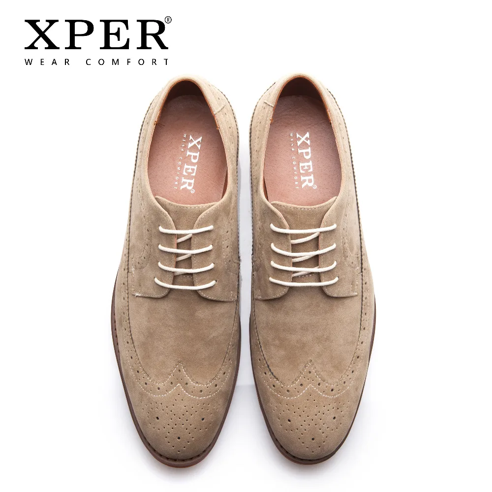 XPER бренд Демисезонный работа Мужские модельные туфли модная обувь с перфорацией
