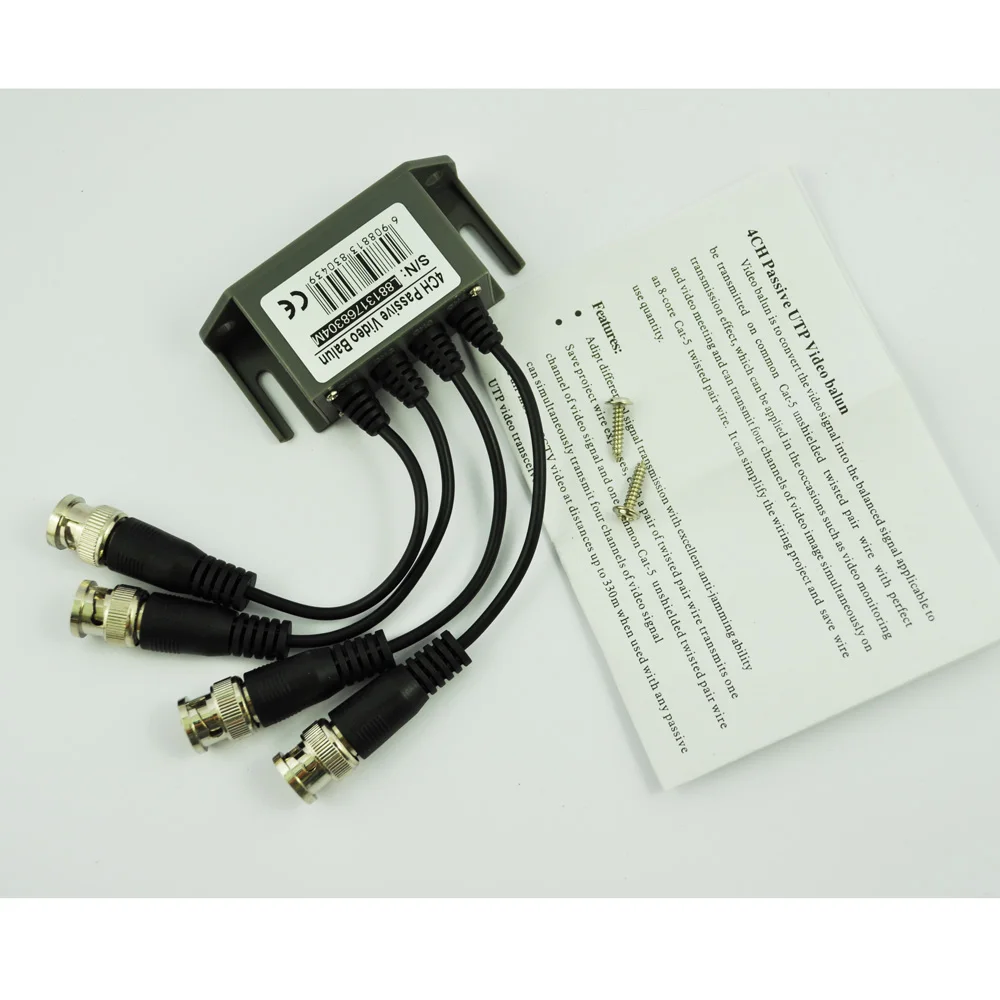 MOOL 4 канальный видео (BNC) в UTP (RJ45) балун|video|video balunvideo balun rj45 |