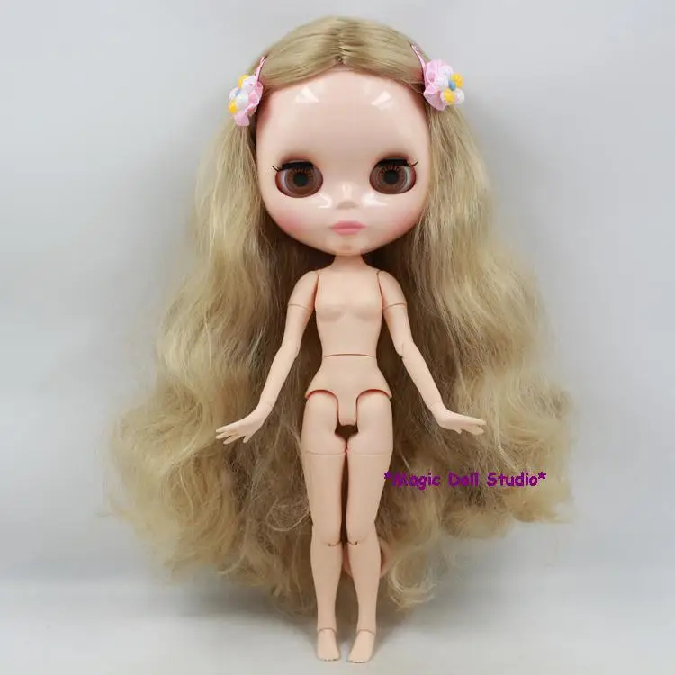 12 дюймовая кукла BJD NeoBlythe светлая кудрявая длинная хиар Обнаженная Blythe