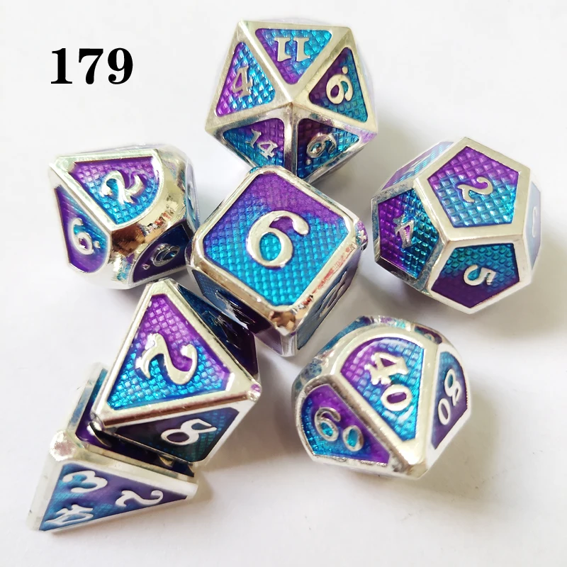 Оптовая продажа металлические игральные кости DnD MTG персонализированные с