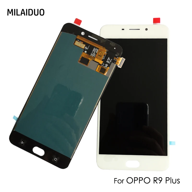 AMOLED для OPPO R9 Plus X9009 R9P ЖК-дисплей кодирующий преобразователь сенсорного экрана в