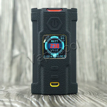 black Sigelei SnowWolf Vfeng 230 Вт коробка мод, силиконовый чехол Защитный чехол для кожи пылезащитный и водонепроницаемый чехол для SnowWolf V feng Vape Mod - Цвет: black