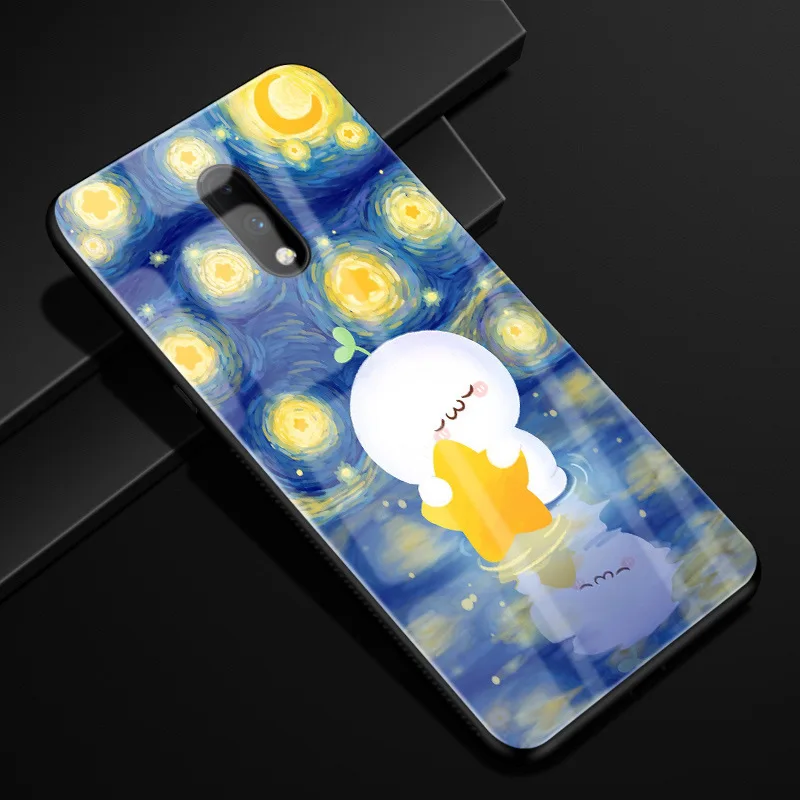 05 Для Oneplus 7 Pro Чехол оргстекло PC чехол для телефона черный TPU бампер чехол для One Plus 7 7Pro Oneplus 7 Pro закаленное стекло чехол - Цвет: 05