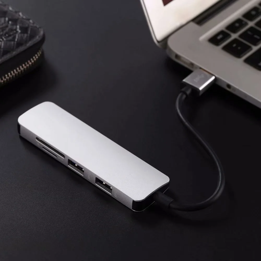 Ультратонкий алюминиевый USB 3 0 концентратор адаптер конвертер с портами и SD/TF