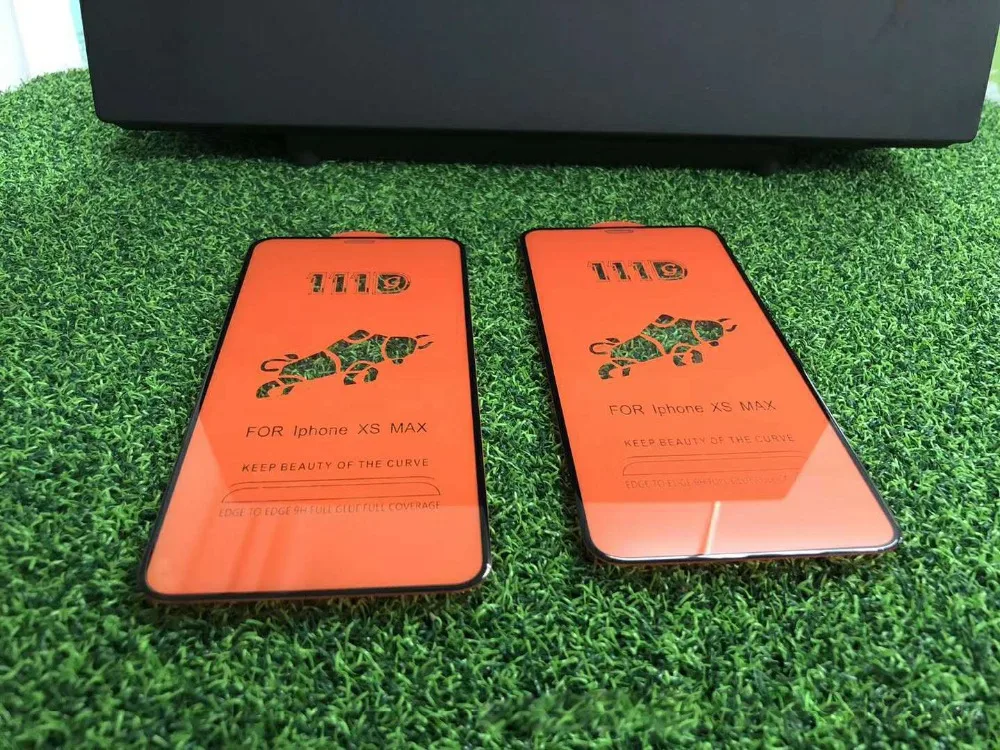 50 шт 111D полное покрытие закаленное стекло протектор экрана для iPhone 11 Pro Max XS XR X 6 7 8