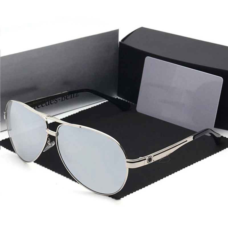 GRFISIA с логотипом классические Pilot поляризационные солнцезащитные очки Для мужчин
