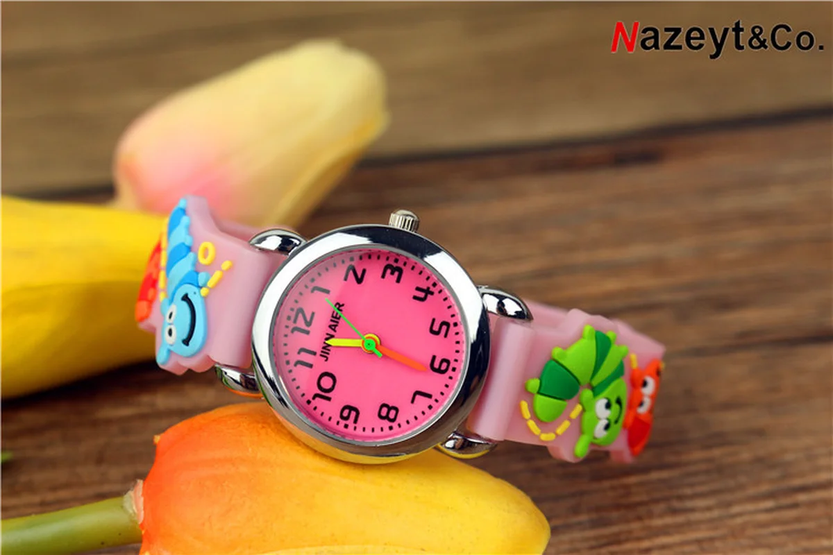 2021New children's jelly watch 3D silica gel watchband quartz simple gift for children | Наручные часы