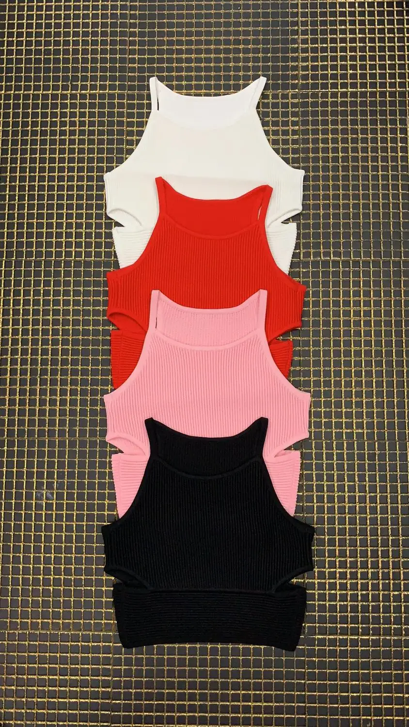 Женская блузка сексуальные модные короткие бандажные топы вязаные кроп-топы с