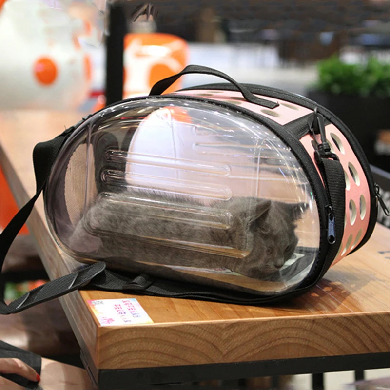 Прозрачный кошка мешок собака сумка щенок рюкзак Портативный Чихуахуа Pet продукт