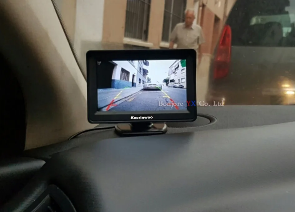 Koorinwoo HD Mini 4,3 дюймов монитор Цифровой tft lcd 800*480 In-dash парковочная видео система помощь при парковке 2 RCA экран для автомобиля