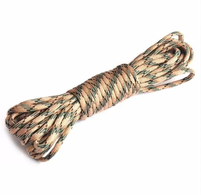 Jungle Camo 550 Паракорд парашютный шнур, ремень, аксессуары, Mil Spec type III, 7 нитей, веревка для выживания, для альпинизма, кемпинга - Цвет: Jungle Camo