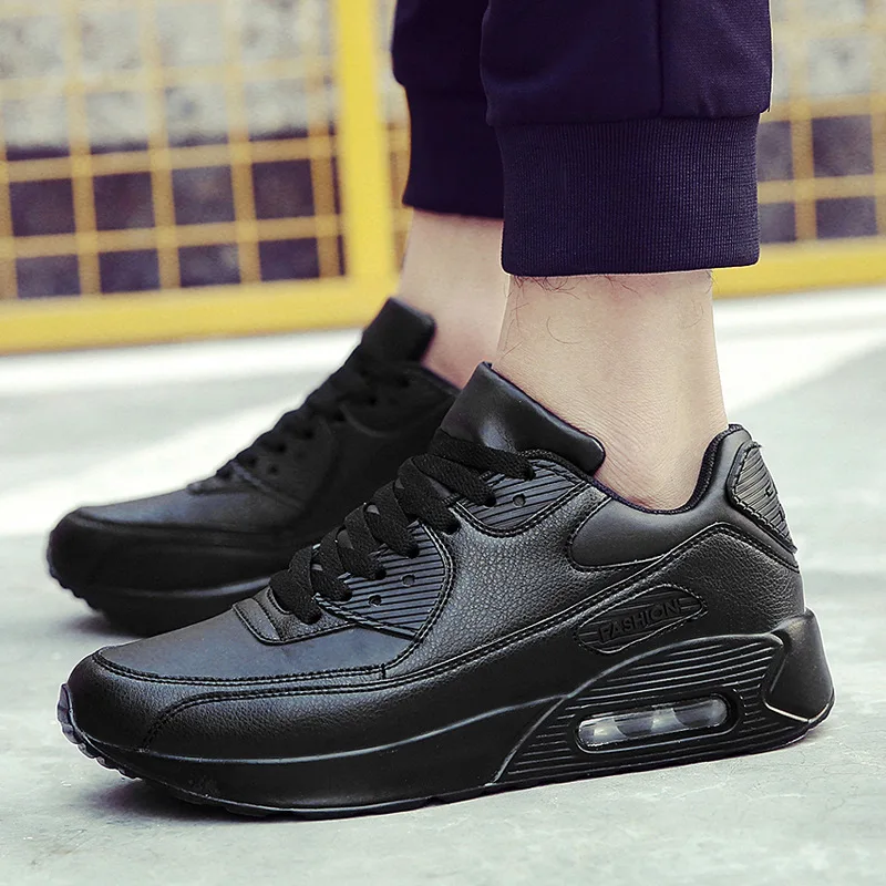 Black Breathable Air Cushion Running Shoes Women Outdoor Sports Men Board Max Sneakers Chaussures Sport Pour Hommes | Спорт и
