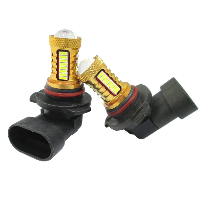 2 шт. Противотуманные фары HB3/9005 HB4/9006 38 Вт 4014 32SMD + creechip 33led с линзой 12 в 6000K белые