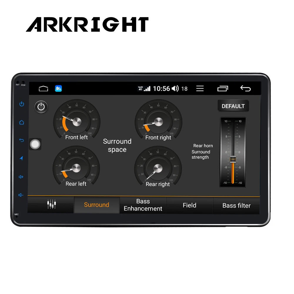 Автомобильный мультимедийный плеер 1DIN Android 10 1 4 + 64 ГБ с поддержкой