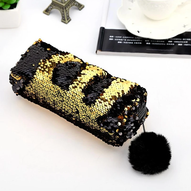 Волосы шариковая ручка сумка пенал блесток косметичка кошелек мешок