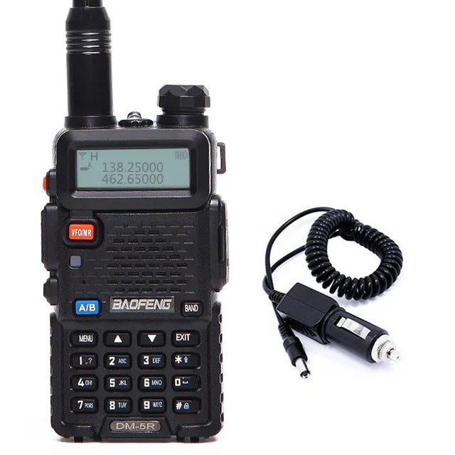 add car charger Baofeng DM-5R PLUS DMR Tier I и II Радио рация цифровой и аналоговый режим DMR репитер функция совместима с мото - Color: add car charger