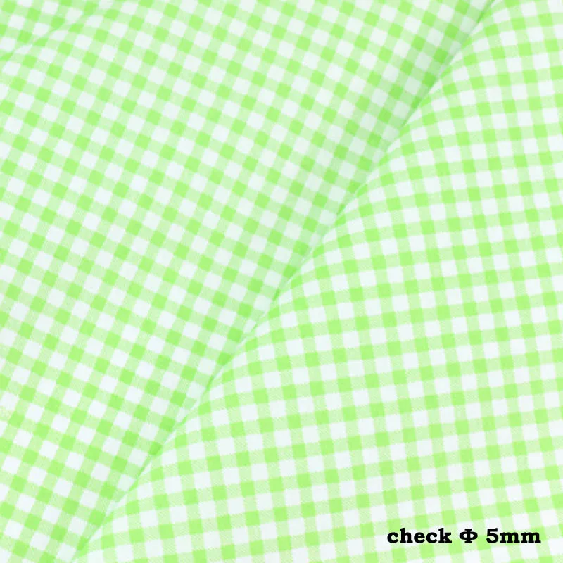 5 mm check 160 см* 50 см хлопчатобумажная ткань зеленый рисунок Кактус в горошек ткани для самостоятельного шитья постельных принадлежностей Подушка Одежда Лоскутная Ткань - Цвет: 5 mm check