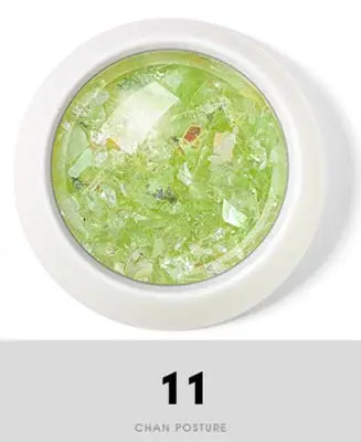 11 DIY неровные ногти Блестки для украшения ногтей массивная голографическая тонкая блестящая хромированная пудра - Цвет: 11